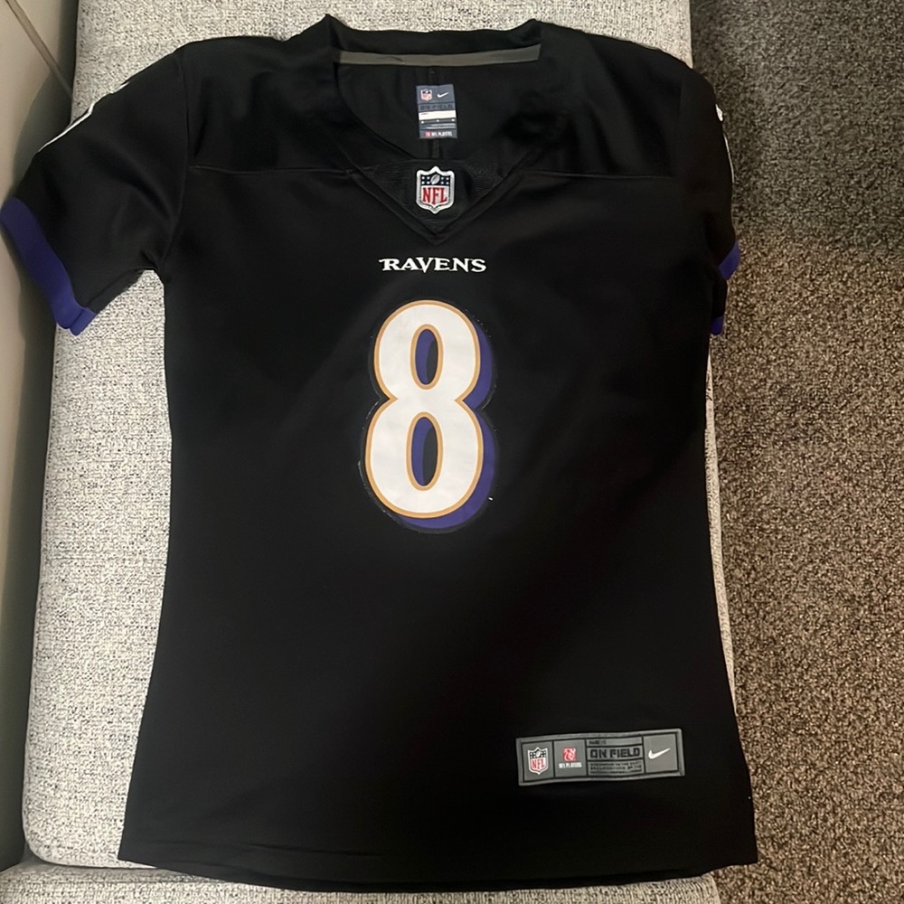 Baltimore Ravens Lamar Jackson Womens Fitted Jersey